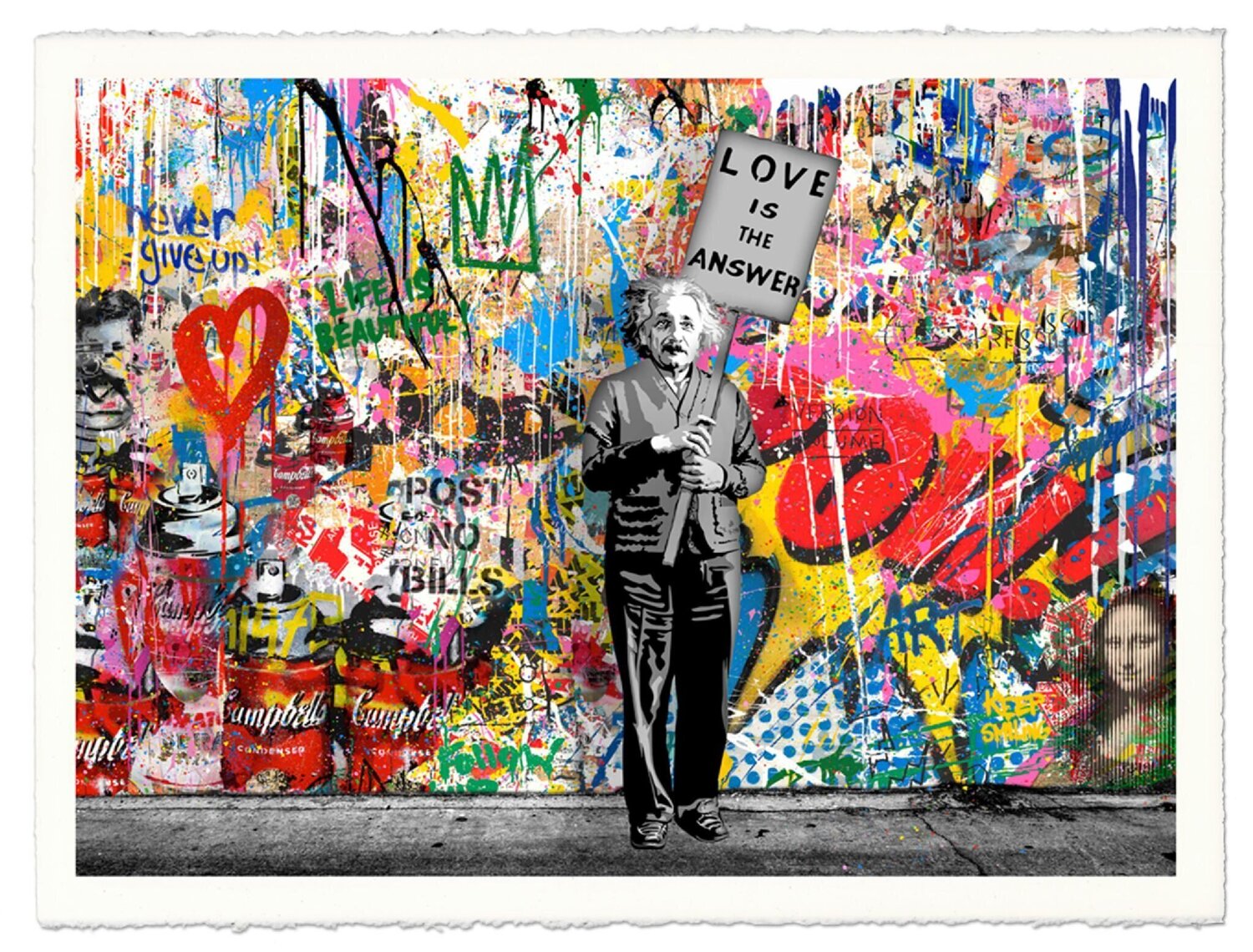 M=bw² - Collage 7/U Mr. Brainwash Afdruk te koop
