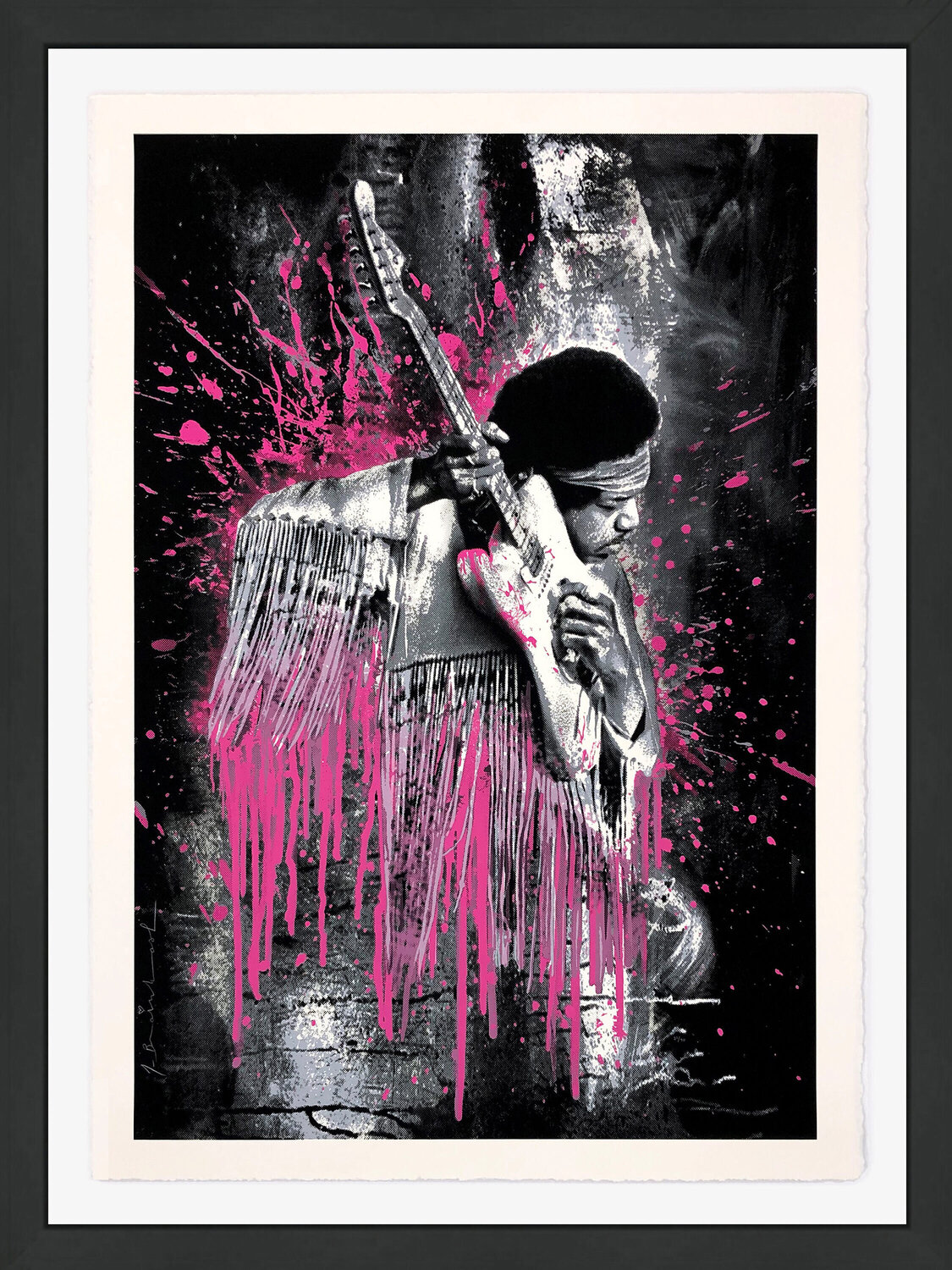 JIMI (PINK) Mr. Brainwash Afdruk te koop