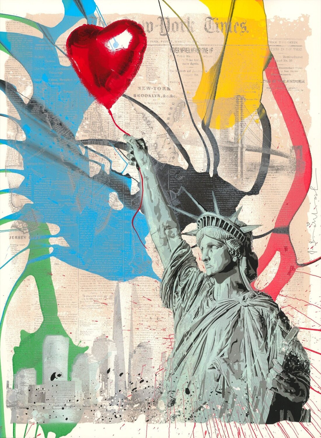 Heart & Soul Mr. Brainwash Afdruk te koop