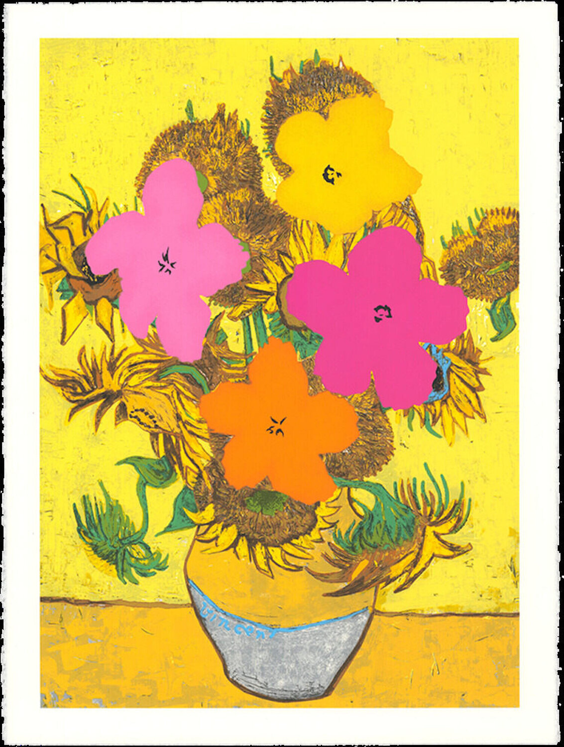 Flower and Sun Mr. Brainwash Stampa in vendita