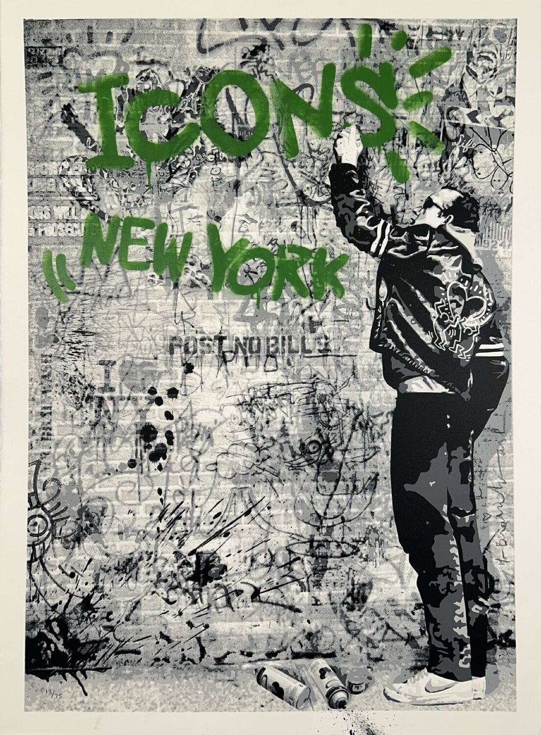 The Wall (Green) Mr. Brainwash Altri media in vendita