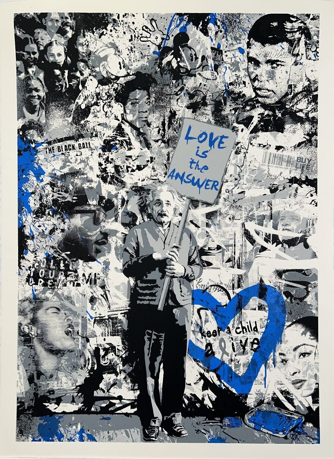 Keep a Child Alive (Blue)  Mr. Brainwash Print for sale