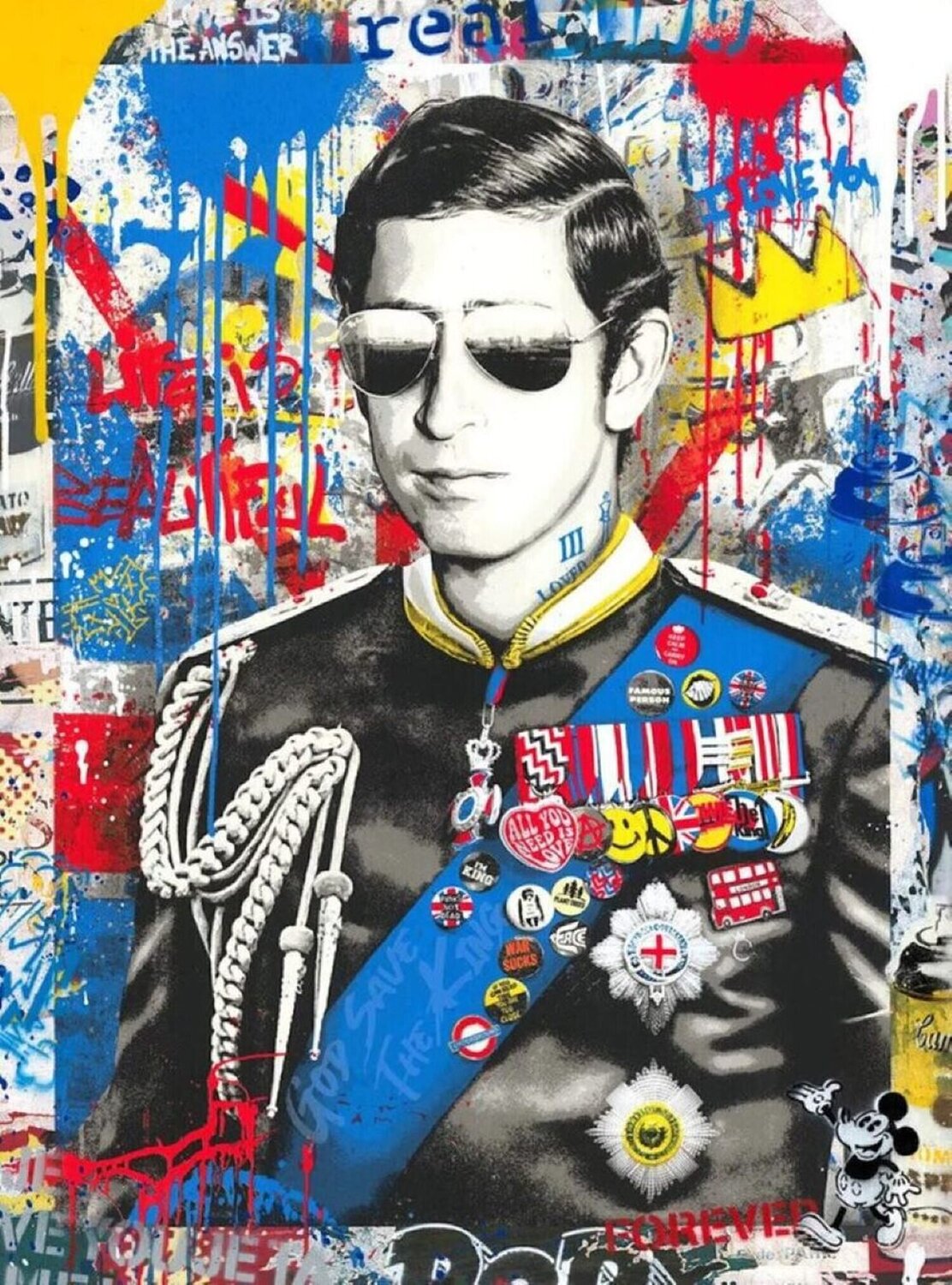Long Live the King Mr. Brainwash Stampa in vendita