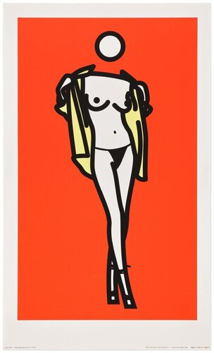 Woman Taking Off Man's Shirt by Julian Opie, Print for Sale on Singulart