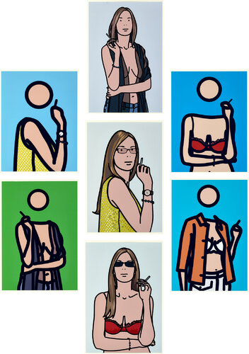 Twenty Six Portraits van Julian Opie, Werk op papier te koop op Singulart