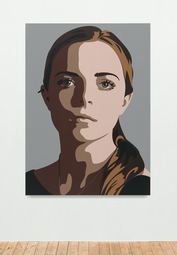 Lily, eyes straight, head left 2 van Julian Opie, Schilderij te koop op Singulart