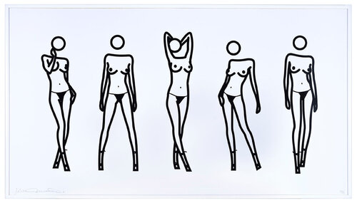Bijou gets undressed no.5 van Julian Opie, Afdruk te koop op Singulart