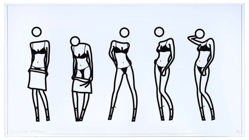 Bijou gets undressed no.8 van Julian Opie, Afdruk te koop op Singulart