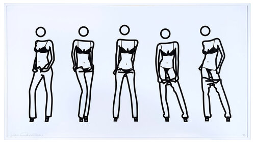 Bijou gets undressed no.6 van Julian Opie, Afdruk te koop op Singulart