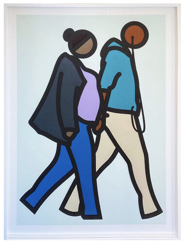 New York Couple 6 di Julian Opie, Stampa in vendita su Singulart