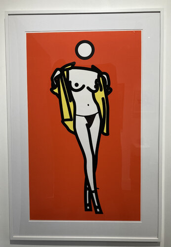Woman taking off man's shirt di Julian Opie, Stampa in vendita su Singulart