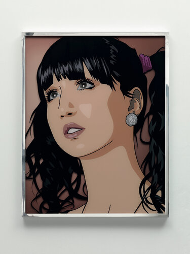 Elena and Cressie get ready for the party 5 di Julian Opie, Stampa in vendita su Singulart