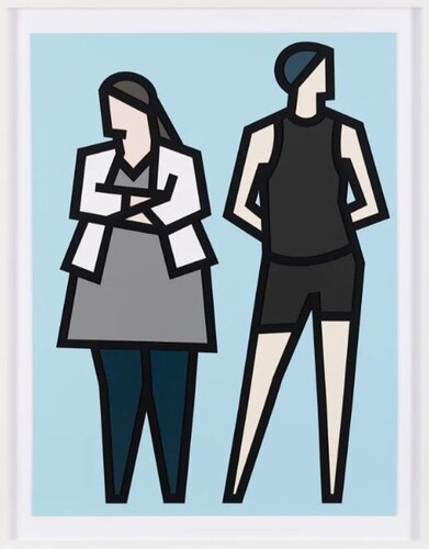Standing Couples di Julian Opie, Altri media in vendita su Singulart
