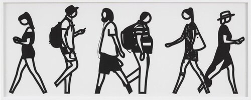 Walking in Melbourne 6 van Julian Opie, Afdruk te koop op Singulart