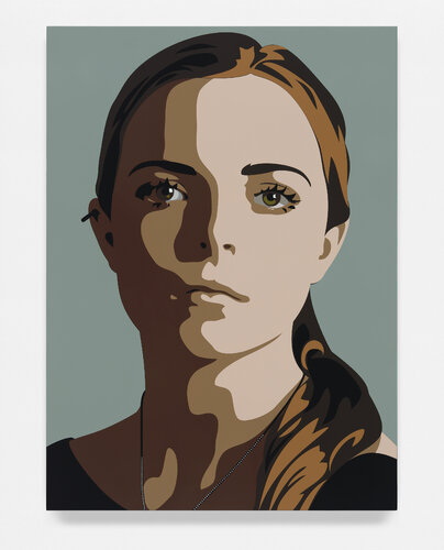 Lily, eyes straight, head left 2 van Julian Opie, Schilderij te koop op Singulart