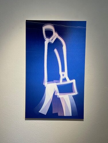 Old Street Walkers: Leather Bag par Julian Opie, Autres supports en vente sur Singulart
