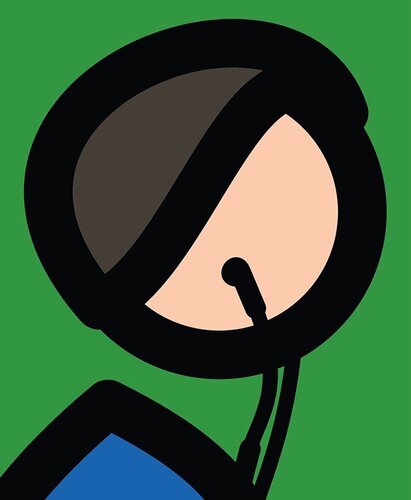 Beach Head 17 par Julian Opie, Peinture en vente sur Singulart