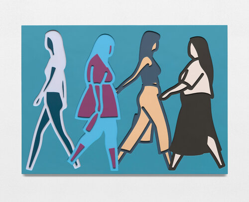 Walking in Busan 2 par Julian Opie, Peinture en vente sur Singulart