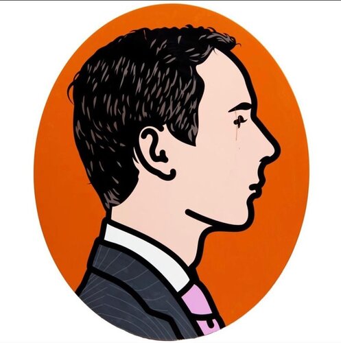 Jack, Printer, Profile Right 2017 par Julian Opie, Peinture en vente sur Singulart