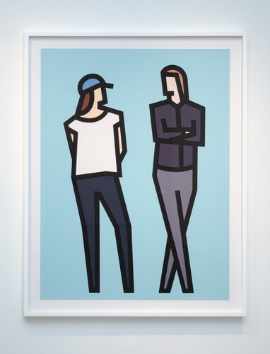 Standing Couples, Julia and Christopher par Julian Opie, Édition en vente sur Singulart