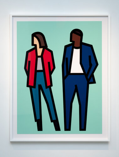 Standing Couples, Carmen and Fabien par Julian Opie, Édition en vente sur Singulart