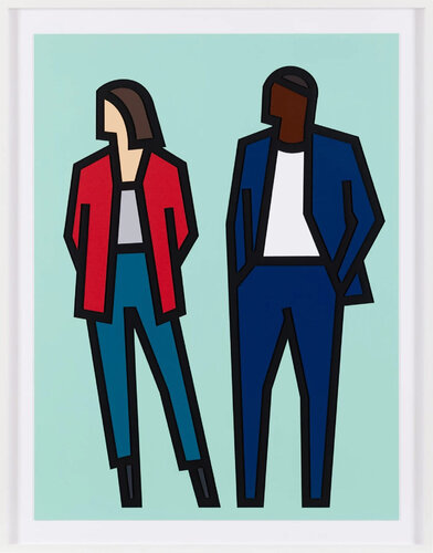 Julian Opie(ジュリアンオピー)SprintersParis,2024 ジュリアン・オピーのポスター