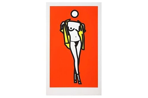 Woman Taking Off Man's Shirt by Julian Opie, Print for Sale on Singulart