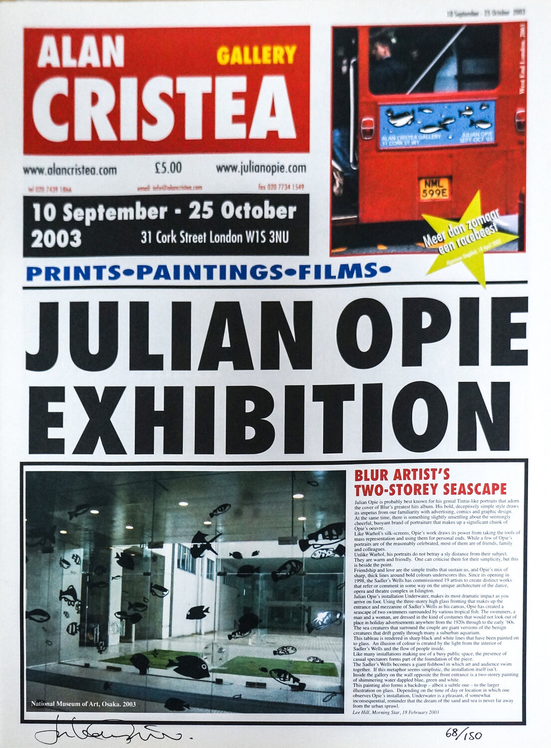 Tabloid Newspaper Julian Opie