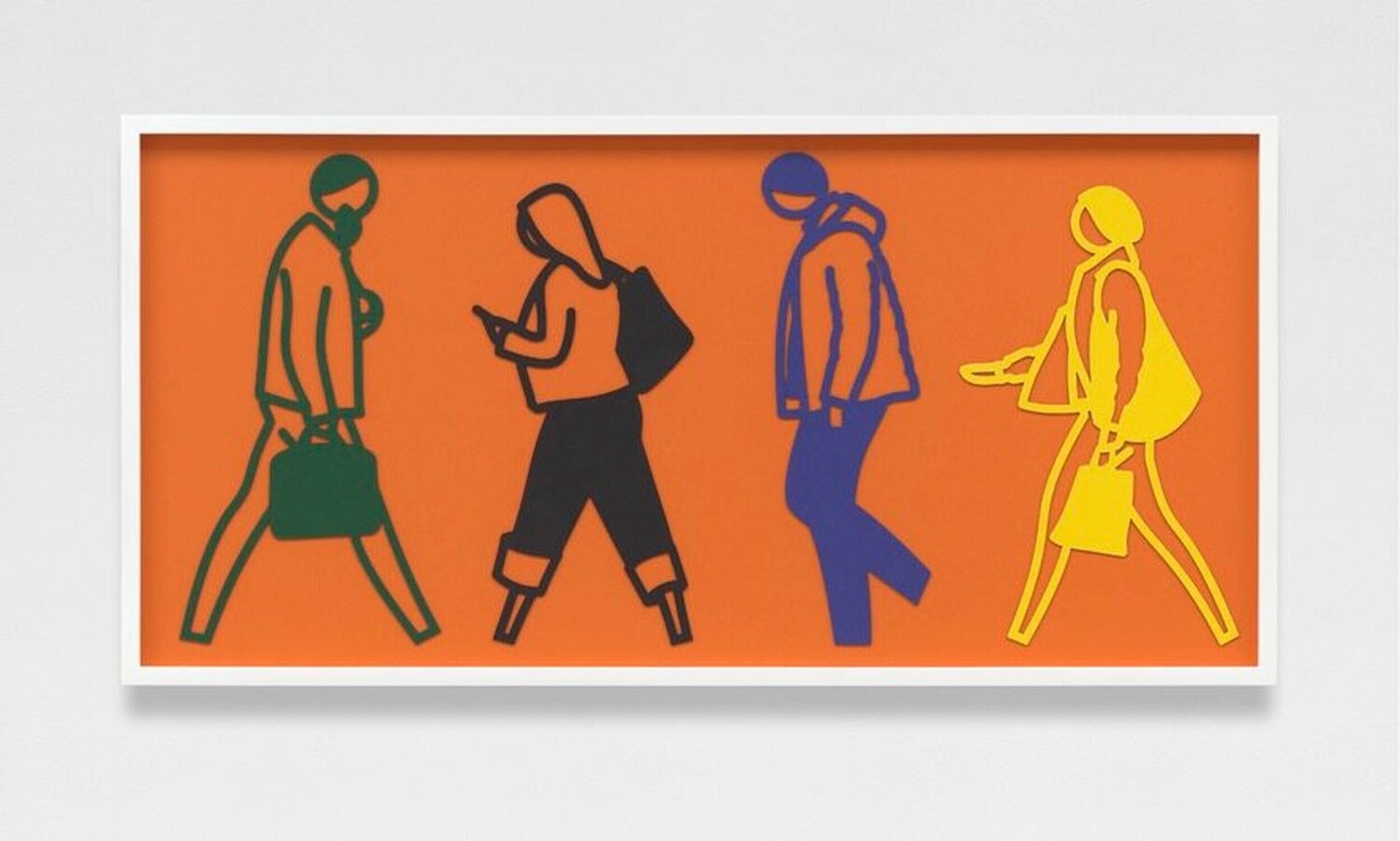 Street 4. from "Street 1-6." Julian Opie Werk auf Papier zu verkaufen