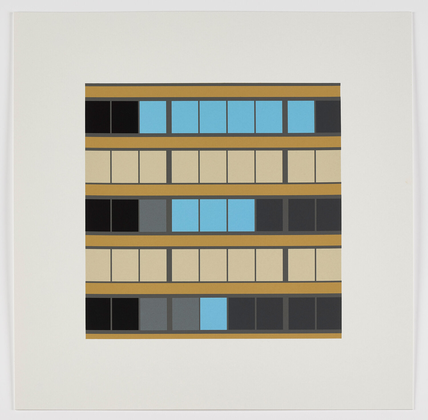 E1 (from the series "Office Windows") Julian Opie