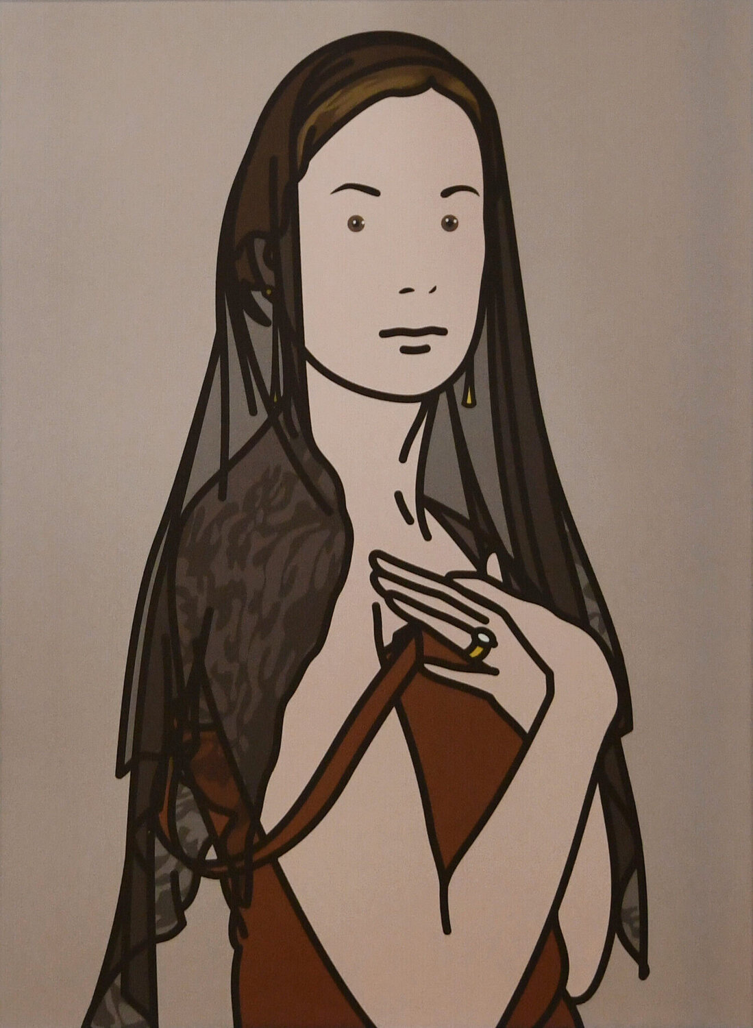 Anya with Veil  Julian Opie
