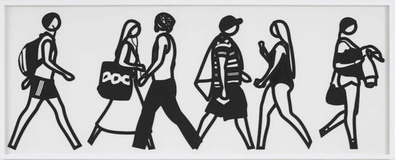 Walking in Melbourne 6 Julian Opie Print for sale