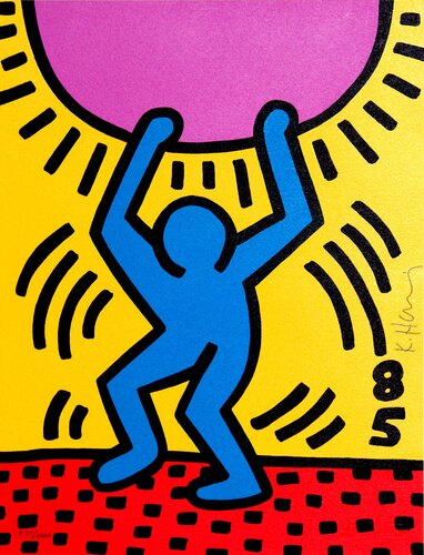 International Youth Year van Keith Haring, Afdruk te koop op Singulart