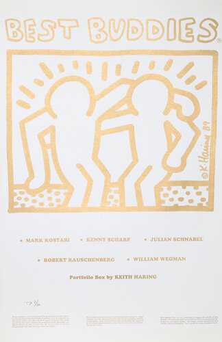 Best Buddies Portfolio Coversheet van Keith Haring, Afdruk te koop op Singulart
