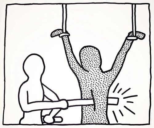 The Blueprint Drawings: One Plate van Keith Haring, Afdruk te koop op Singulart