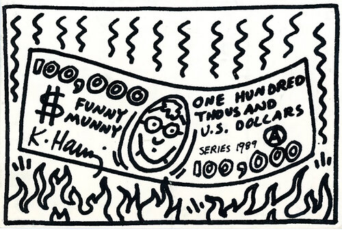 Keith Haring House (Keith Haring One Hundred Thousand Bar) van Keith Haring, Afdruk te koop op Singulart