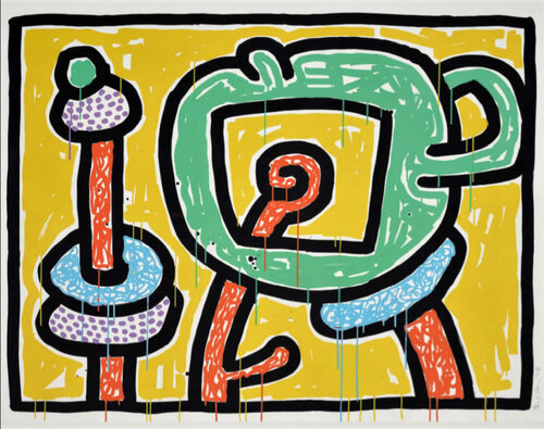 Flowers (3) di Keith Haring, Stampa in vendita su Singulart