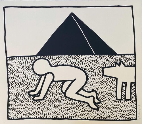 Blueprint (untitled) signed edition of 33 di Keith Haring, Stampa in vendita su Singulart