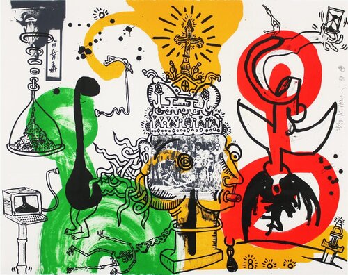 King (signed edition of 50) di Keith Haring, Stampa in vendita su Singulart