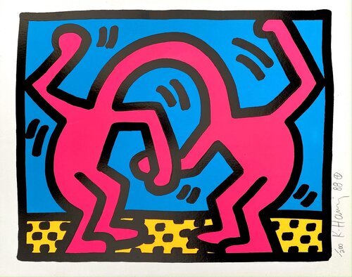 Pop Shop II - Plate 3 (Signed) di Keith Haring, Stampa in vendita su Singulart