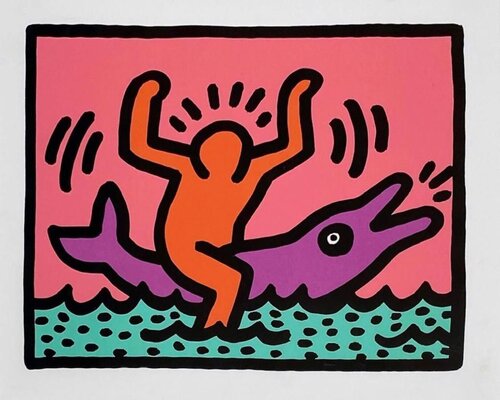 Pop Shop V (B) van Keith Haring, Afdruk te koop op Singulart