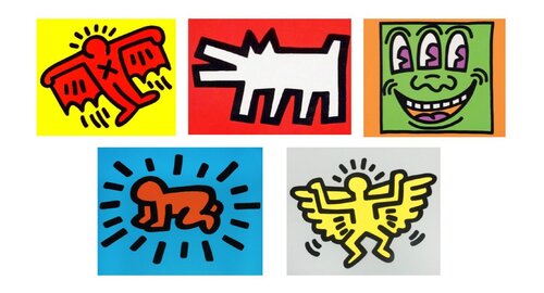 Icons Portfolio (Complete Set) van Keith Haring, Afdruk te koop op Singulart