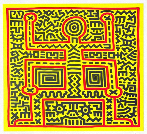 Untitled (Abstract Figure) van Keith Haring, Afdruk te koop op Singulart