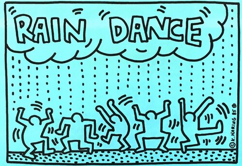 Rain Dance van Keith Haring, Afdruk te koop op Singulart