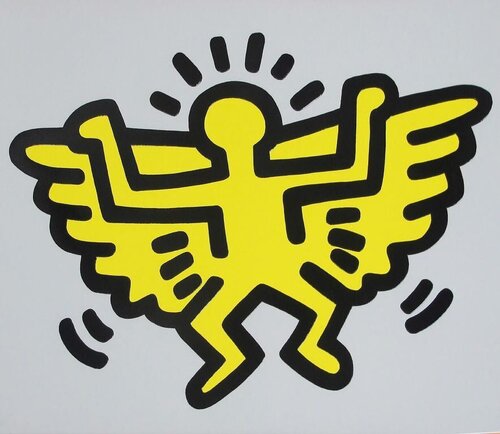 Winged Angel, from Icons van Keith Haring, Afdruk te koop op Singulart