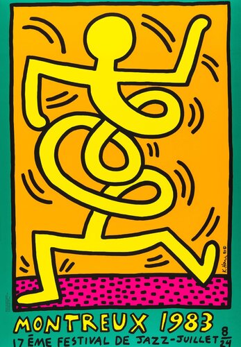 Montreux Jazz Festival van Keith Haring, Afdruk te koop op Singulart