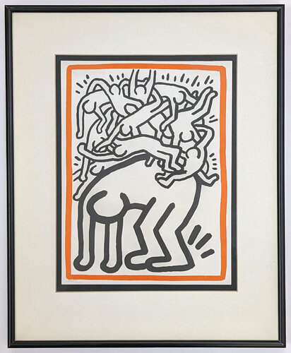 FIGHT AIDS WORLDWIDE van Keith Haring, Afdruk te koop op Singulart