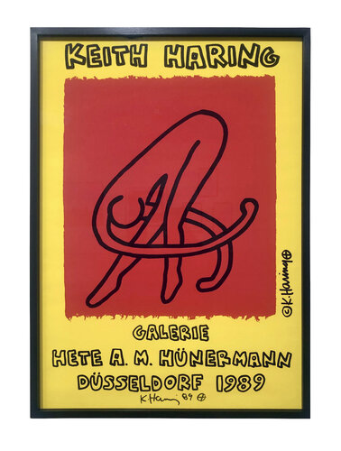 Galerie Hete A M Hunermann Dusseldorf 1989 van Keith Haring, Afdruk te koop op Singulart