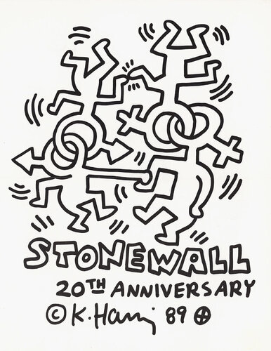 Keith Haring Stonewall 20th Anniversary poster van Keith Haring, Afdruk te koop op Singulart