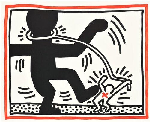 Untitled (Free South Africa #2) van Keith Haring, Afdruk te koop op Singulart